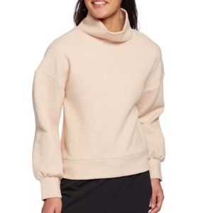 Calia cloud extended neck pullover sweater. Size large. Slightly cropped style.